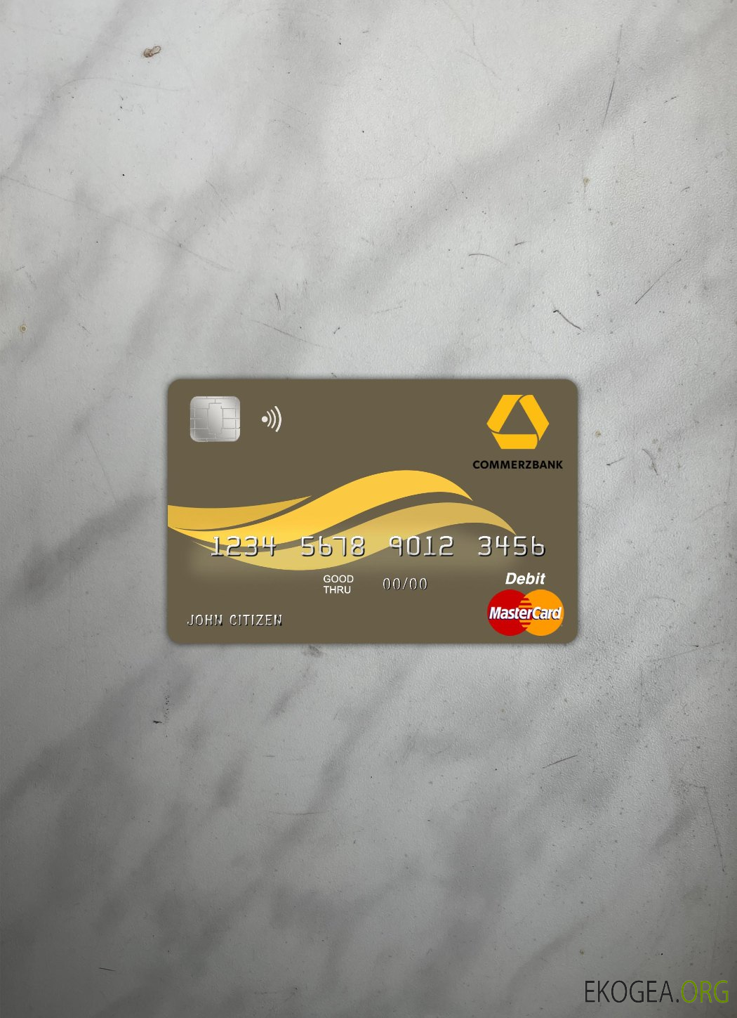 Photolook de la carte principale Belize Commerzbank recto